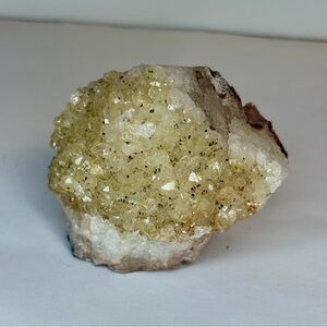 Natural Citrine Cluster with Inclusions Gemstones Crystals Gift
